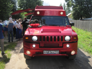Мега Хаммер H2 red